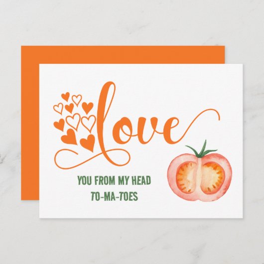 バレンタインデーおもしろいラブトゥマーツアのジョークのカード ポストカード (正面/裏面)