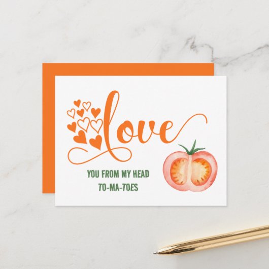 バレンタインデーおもしろいラブトゥマーツアのジョークのカード ポストカード (正面/裏面インサイチュ)