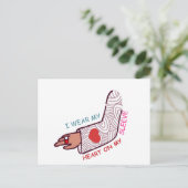 バレンタインデーおもしろいラブプンロヴェコア美学 ポストカード (スタンド正面)