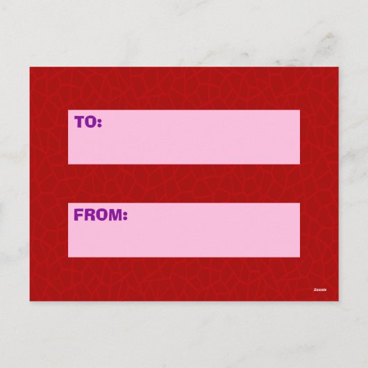 バレンタインデーおもしろいラプター恐竜プンキッズ シーズンポストカード (裏面)