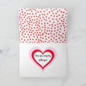 バレンタインデーおもしろいロマンチックハート引用文 シーズンカード (内部)