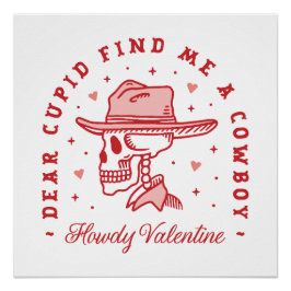 バレンタインデーおもしろい独身のカントリーガール美学 ポスター