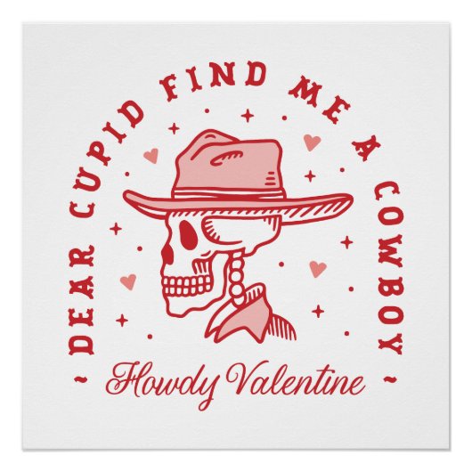 バレンタインデーおもしろい独身のカントリーガール美学 ポスター (正面)