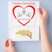 バレンタインデーおもしろい! チラシ (手)