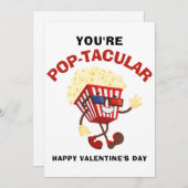 バレンタインデーおもしろポップコーン友達に シーズンカード (正面/裏面)