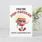 バレンタインデーおもしろポップコーン友達に シーズンカード (スタンド正面)