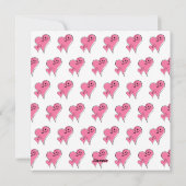 バレンタインデーお洒落ハートパーティの招待状 シーズンカード (裏面)