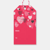 バレンタインデーお洒落ハート ギフトタグ (裏面)