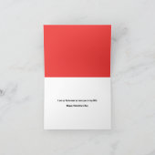 バレンタインデーお父さん用の運勢の良いお菓子 シーズンカード (内部)