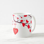 バレンタインデーお祝い・オブ・ラブ コーヒーマグカップ (正面右)