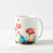 バレンタインデーお祝い・オブ・ラブ コーヒーマグカップ (正面右)