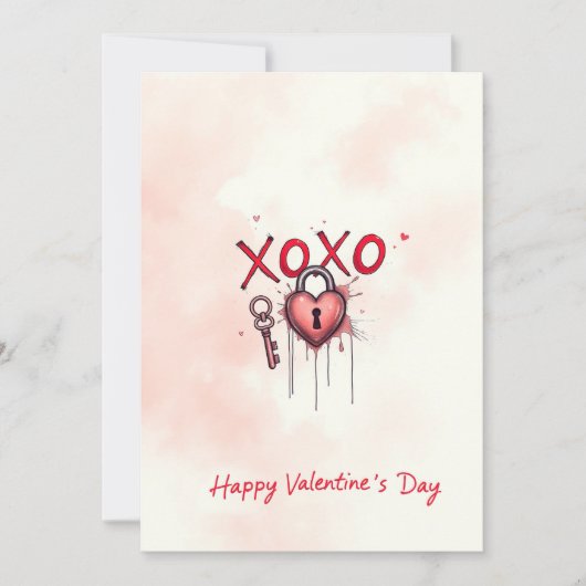 バレンタインデーお祝い・オブ・ラブ 招待状 (正面)