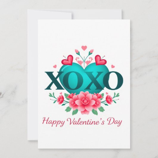 バレンタインデーお祝い・オブ・ラブ 招待状 (正面)