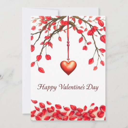 バレンタインデーお祝い・オブ・ラブ 招待状 (正面)