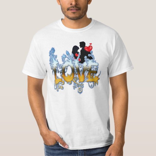 バレンタインデーお祝い Tシャツ (正面)