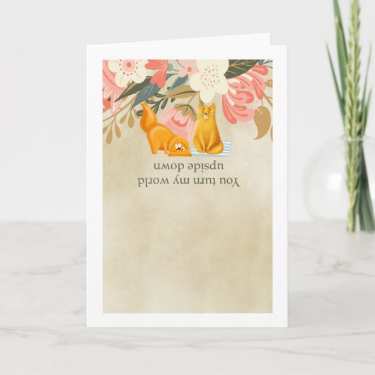 バレンタインデーかわいいねこ シーズンカード (正面)