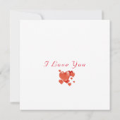 バレンタインデーかわいいウサギのはがき (裏面)