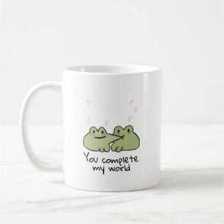 バレンタインデーかわいいカエル愛カップルMUG コーヒーマグカップ
