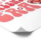 バレンタインデーかわいいバレンタインデーの女の子 ポスター (角)