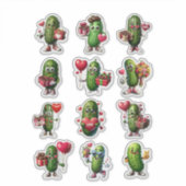 バレンタインデーかわいいピクルス シール (正面)