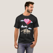 バレンタインデーかわいいペルシャ Tシャツ (正面フル)