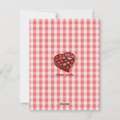 バレンタインデーかわいいヨークシャーテリアドッグ シーズンカード (裏面)