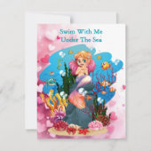 バレンタインデーかわいい人魚フレンドに名前を追加 シーズンカード (正面)