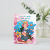 バレンタインデーかわいい人魚フレンドに名前を追加 シーズンカード (スタンド正面)