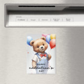 バレンタインデーかわいい水色クマとバルーン|過去記事 マグネット (インサイチュ (食洗機))