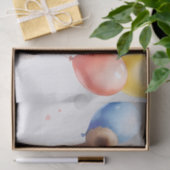 バレンタインデーかわいい水色クマとバルーン|過去記事 薄葉紙 (ギフト)