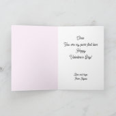 バレンタインデーかわいい猫バレンタインデー カード (内部)