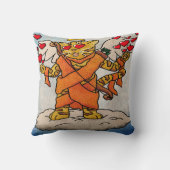 バレンタインデーかわいい猫 クッション (裏面)