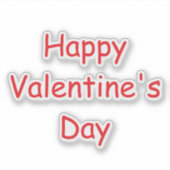 バレンタインデーかわいい赤いロマンカラフルマン2025 シール (正面)