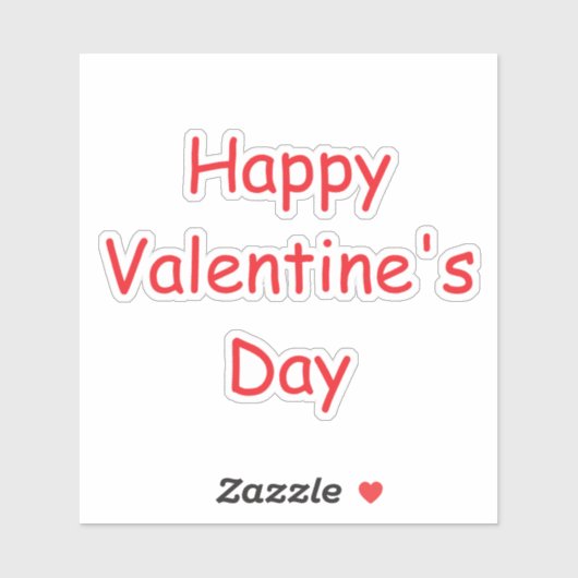 バレンタインデーかわいい赤いロマンカラフルマン2025 シール (シート)