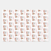 バレンタインデーかわいい ラッピングペーパーシート (正面)