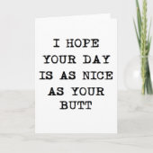 バレンタインデーがあなたのお尻と同じくらい素敵でありたいと思う シーズンカード (正面)