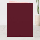 バレンタインデーが大好きな女性にロマンチック カード (裏面)