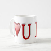 バレンタインデーが大好き コーヒーマグカップ (正面左)
