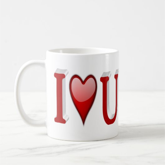 バレンタインデーが大好き コーヒーマグカップ (左)