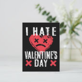 バレンタインデーが嫌い – アンチ – バレンタインデー ポストカード (スタンド正面)