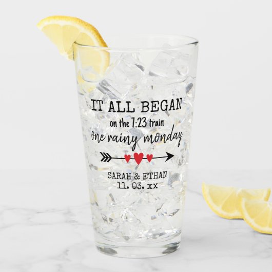 バレンタインデーが恋で始まった場所 タンブラーグラス (アイス正面)