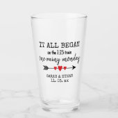 バレンタインデーが恋で始まった場所 タンブラーグラス (正面)