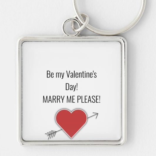 バレンタインデーだ！結婚して下さい！ キーホルダー (正面)