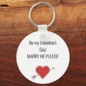 バレンタインデーだ！結婚して下さい！キーホルダー キーホルダー (正面)