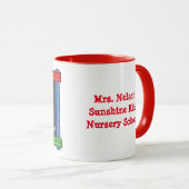 バレンタインデーで私は私の先生が大好き！マグ マグカップ (正面右)