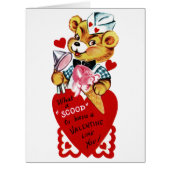 バレンタインデーとアイスクリームビッググリーティングカード (正面)