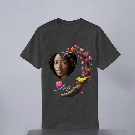 バレンタインデーとカナリバード Tシャツ