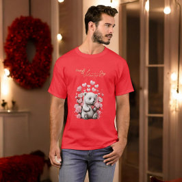 バレンタインデーとリッチテディベア Tシャツ