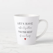 バレンタインデーと一緒にコーヒーを飲もう カフェラテマグ (右)