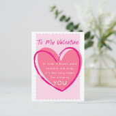 バレンタインデーと真の愛のハート|過去記事 ポストカード (スタンド正面)